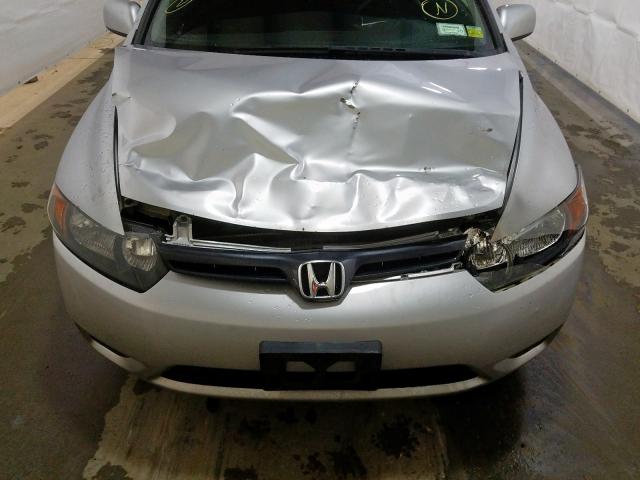 2HGFG12886H527353 - 2006 HONDA CIVIC EX SILVER photo 9