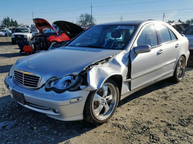 WDBRF40J44F519818 - 2004 MERCEDES-BENZ C 230K SPO SILVER photo 2