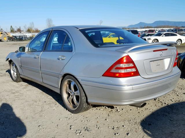 WDBRF40J44F519818 - 2004 MERCEDES-BENZ C 230K SPO SILVER photo 3