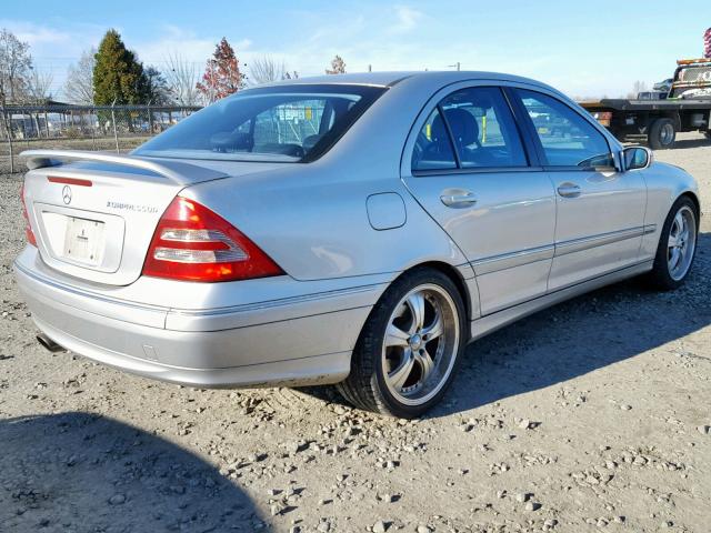 WDBRF40J44F519818 - 2004 MERCEDES-BENZ C 230K SPO SILVER photo 4