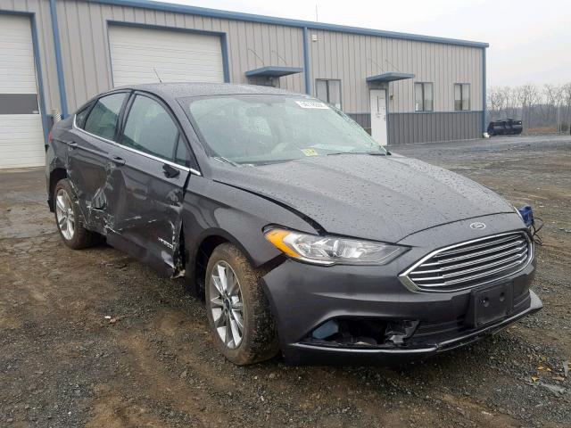 3FA6P0LU2JR146301 - 2018 FORD FUSION HYB CHARCOAL photo 1