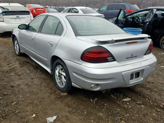 1G2NF52E43M567646 - 2003 PONTIAC GRAND AM S SILVER photo 3