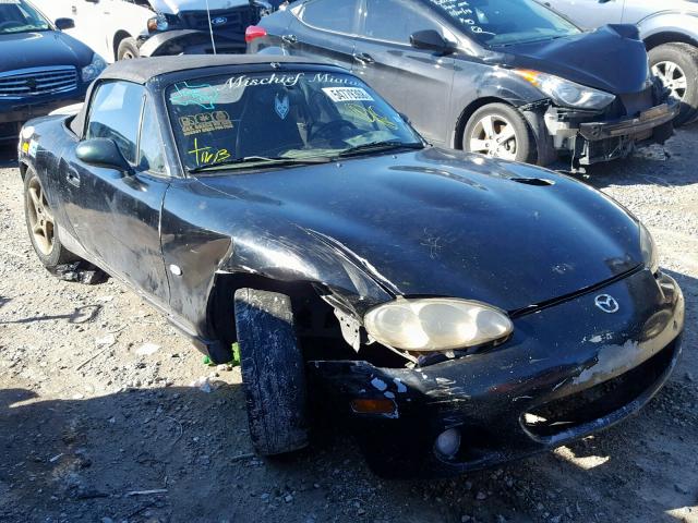 JM1NB353830306825 - 2003 MAZDA MX-5 MIATA BLACK photo 1