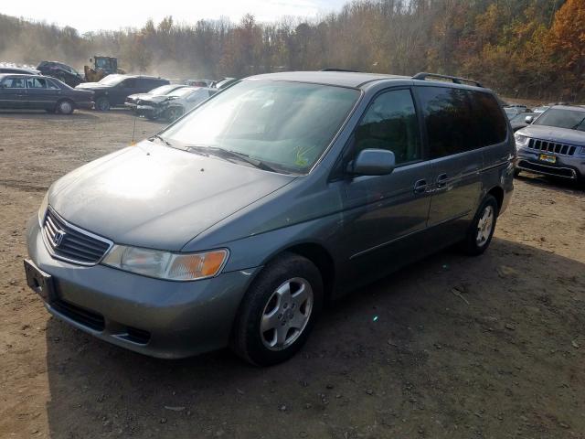 2HKRL18641H622506 - 2001 HONDA ODYSSEY EX GRAY photo 2