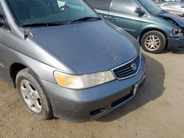 2HKRL18641H622506 - 2001 HONDA ODYSSEY EX GRAY photo 9