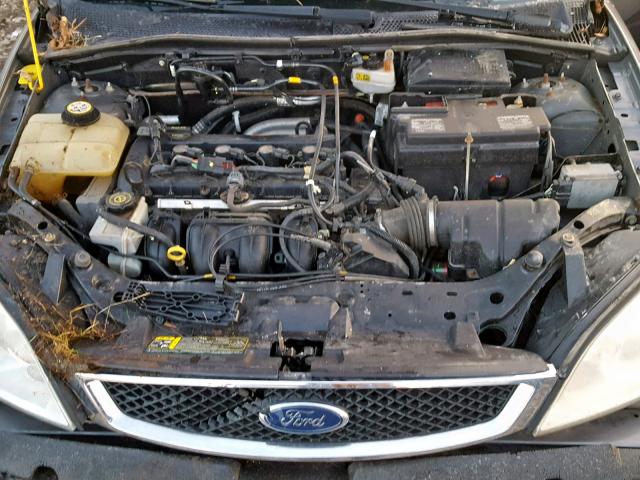 1FAHP34N17W306515 - 2007 FORD FOCUS ZX4 GRAY photo 7