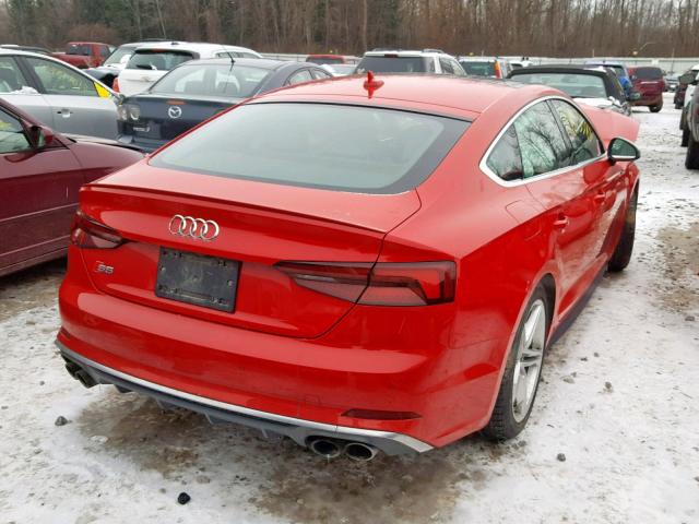 WAUC4CF57JA056032 - 2018 AUDI S5 PRESTIG RED photo 4