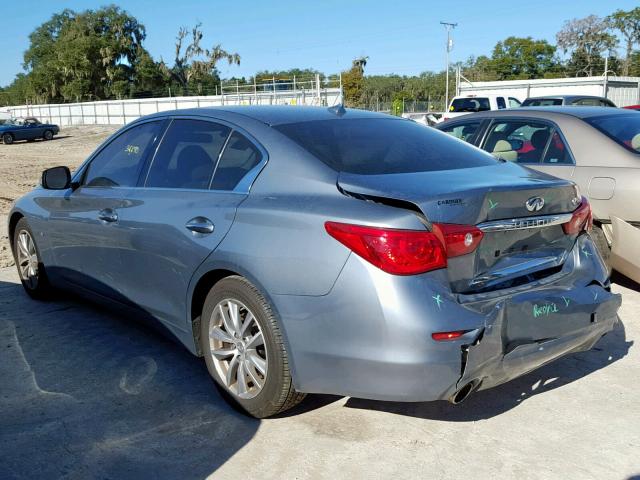 JN1BV7AP7FM342936 - 2015 INFINITI Q50 BASE BLUE photo 3