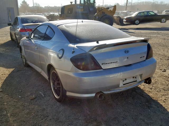 KMHHN65F73U032988 - 2003 HYUNDAI TIBURON GT GRAY photo 3