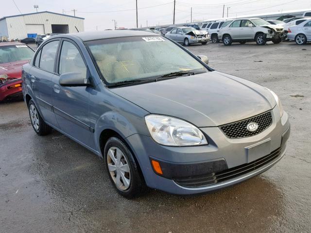 KNADE123666035502 - 2006 KIA RIO BLUE photo 1