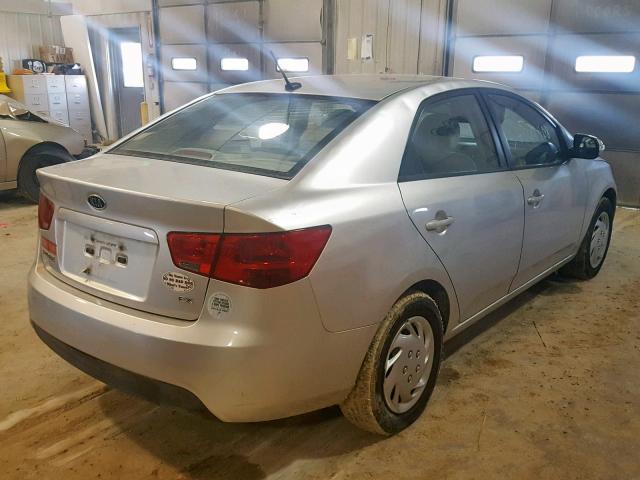 KNAFU4A23A5096021 - 2010 KIA FORTE EX GRAY photo 4