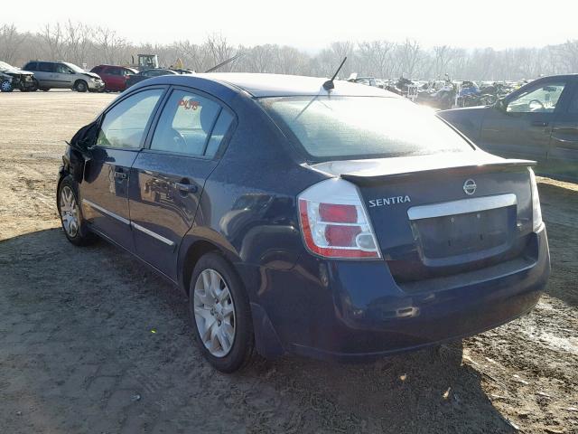 3N1AB6AP8BL667338 - 2011 NISSAN SENTRA 2.0 BLUE photo 3