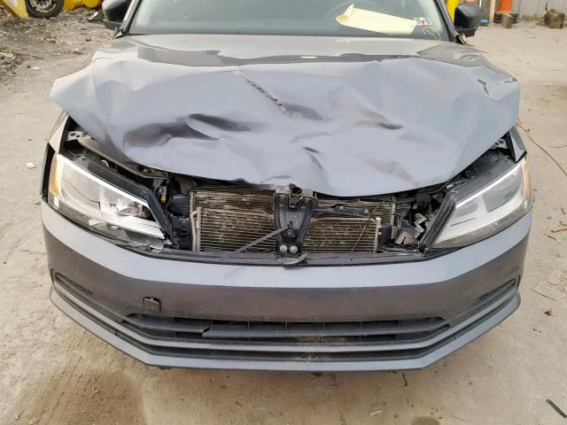 3VW3A7AJ7FM228977 - 2015 VOLKSWAGEN JETTA TDI GRAY photo 9