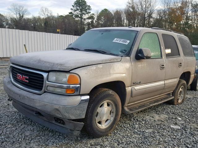 1GKEC13T85P194115 - 2005 GMC YUKON BEIGE photo 2