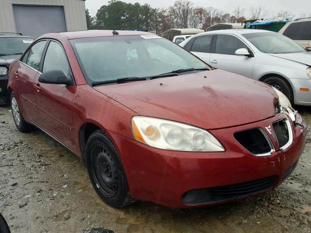 1G2ZF57B384268656 - 2008 PONTIAC G6 VALUE L BURGUNDY photo 1