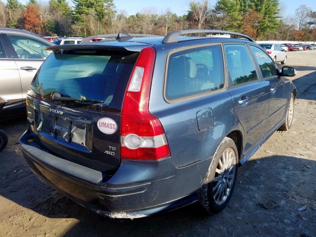 YV1MJ682972282087 - 2007 VOLVO V50 T5 BLUE photo 4