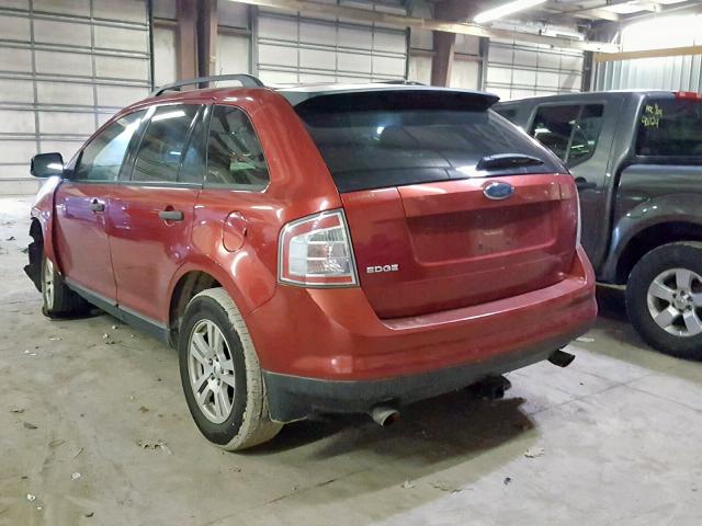 2FMDK36C97BA21478 - 2007 FORD EDGE SE BURGUNDY photo 3