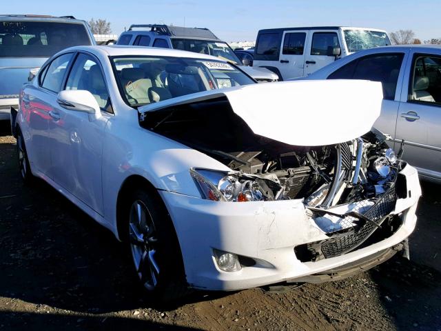 JTHBF5C24A2097029 - 2010 LEXUS IS 250 WHITE photo 1