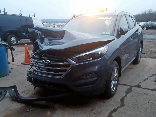 KM8J3CA44HU482163 - 2017 HYUNDAI TUCSON LIM BLUE photo 2