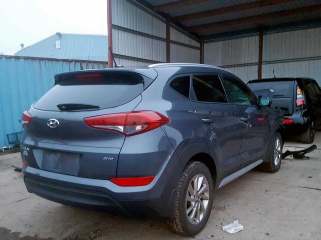 KM8J3CA44HU482163 - 2017 HYUNDAI TUCSON LIM BLUE photo 4