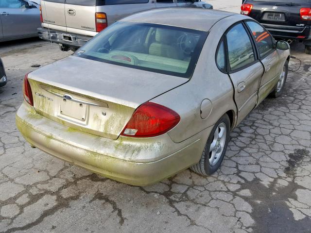 1FAHP55U91A253312 - 2001 FORD TAURUS SES GOLD photo 4