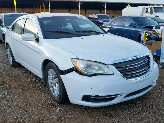 1C3CCBAB6DN642008 - 2013 CHRYSLER 200 LX WHITE photo 1