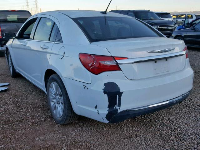 1C3CCBAB6DN642008 - 2013 CHRYSLER 200 LX WHITE photo 3