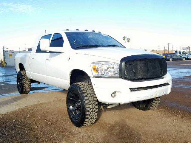 3D7KS29A77G837771 - 2007 DODGE RAM 2500 WHITE photo 1