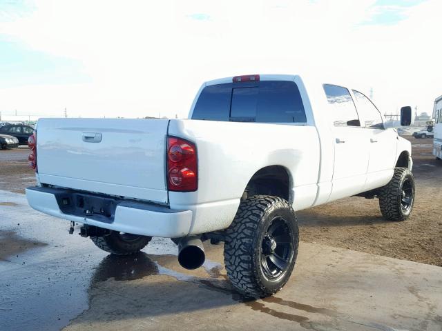 3D7KS29A77G837771 - 2007 DODGE RAM 2500 WHITE photo 4