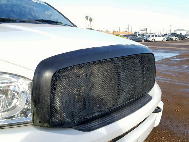 3D7KS29A77G837771 - 2007 DODGE RAM 2500 WHITE photo 9