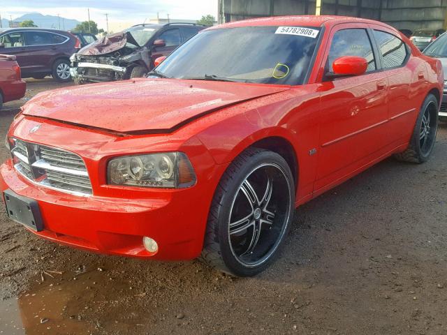 2B3CA3CV4AH242078 - 2010 DODGE CHARGER SX RED photo 2