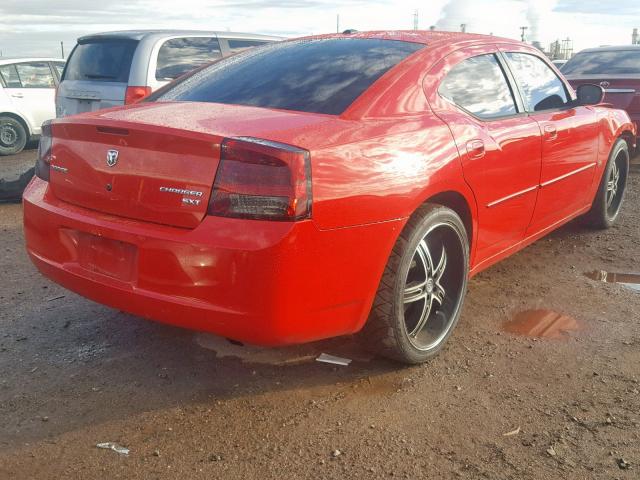 2B3CA3CV4AH242078 - 2010 DODGE CHARGER SX RED photo 4