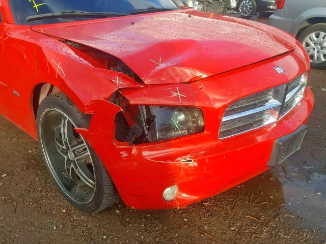 2B3CA3CV4AH242078 - 2010 DODGE CHARGER SX RED photo 9