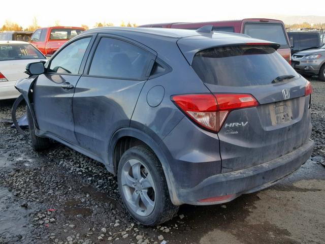 3CZRU6H74GM731418 - 2016 HONDA HR-V EXL GRAY photo 3