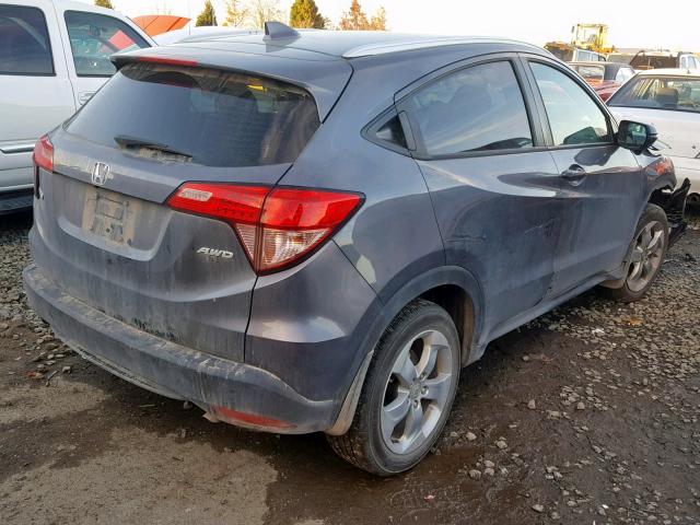 3CZRU6H74GM731418 - 2016 HONDA HR-V EXL GRAY photo 4