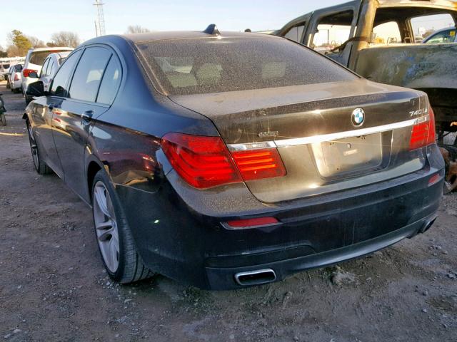 WBAYE4C56DD136714 - 2013 BMW 740 LI BLACK photo 3