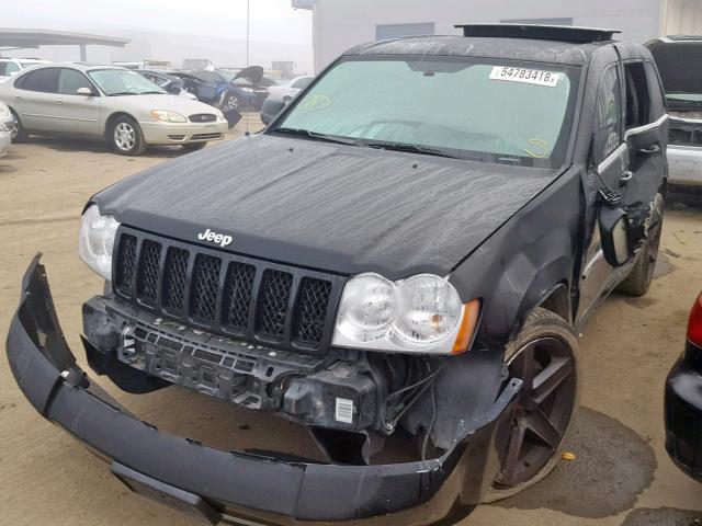 1J8HR78357C656292 - 2007 JEEP GRAND CHER BLACK photo 2