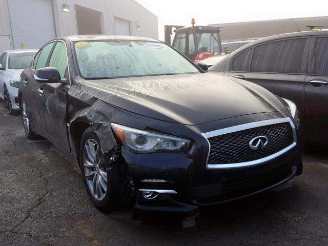 JN1AV7AP1EM692184 - 2014 INFINITI Q50 HYBRID BLACK photo 1