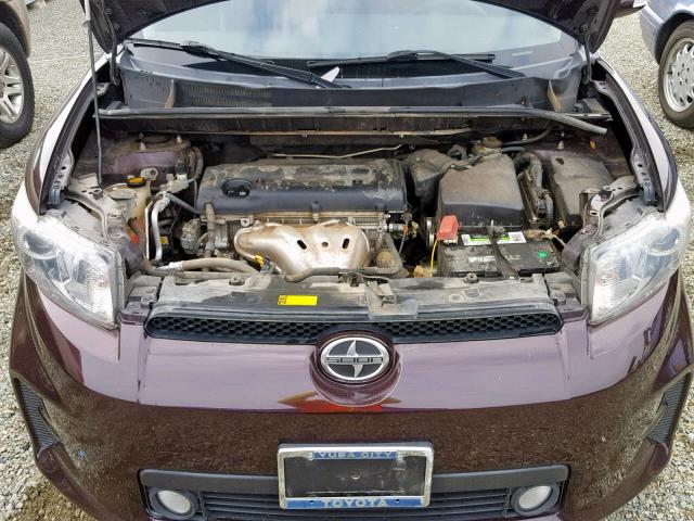 JTLZE4FE8CJ018008 - 2012 TOYOTA SCION XB Bordo foto 7
