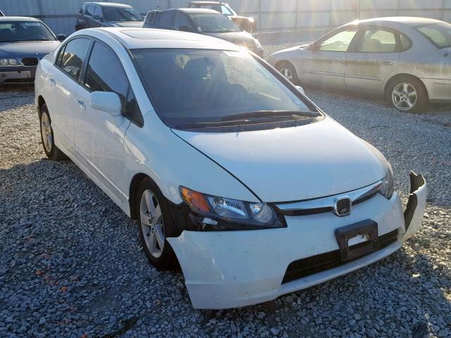 2HGFA16928H356526 - 2008 HONDA CIVIC EXL WHITE photo 1