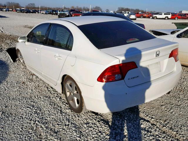 2HGFA16928H356526 - 2008 HONDA CIVIC EXL WHITE photo 3