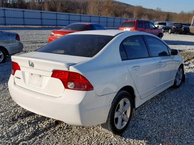 2HGFA16928H356526 - 2008 HONDA CIVIC EXL WHITE photo 4