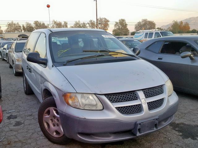 1B4GP25B51B179977 - 2001 DODGE CARAVAN SE GRAY photo 1