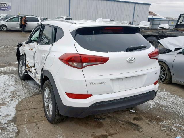 KM8J3CA44JU756015 - 2018 HYUNDAI TUCSON LIM WHITE photo 3