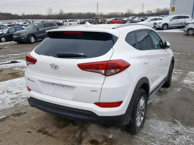 KM8J3CA44JU756015 - 2018 HYUNDAI TUCSON LIM WHITE photo 4