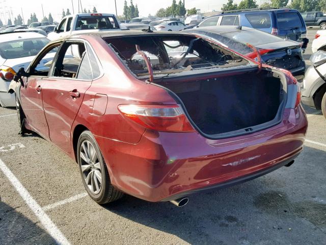 4T1BK1FK1HU579372 - 2017 TOYOTA CAMRY XSE MAROON photo 3