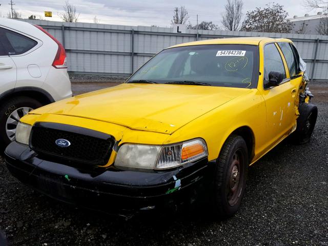 2FABP7BV0BX109753 - 2011 FORD CROWN VICT YELLOW photo 2