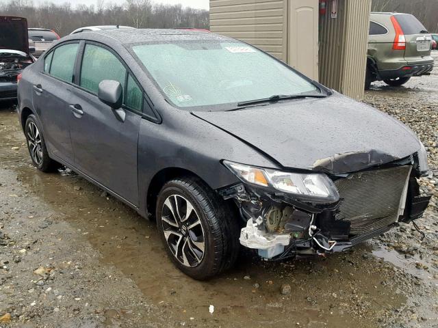 2HGFB2F91DH518658 - 2013 HONDA CIVIC EXL GRAY photo 1