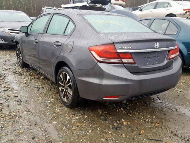 2HGFB2F91DH518658 - 2013 HONDA CIVIC EXL GRAY photo 3