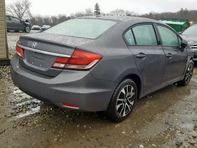 2HGFB2F91DH518658 - 2013 HONDA CIVIC EXL GRAY photo 4